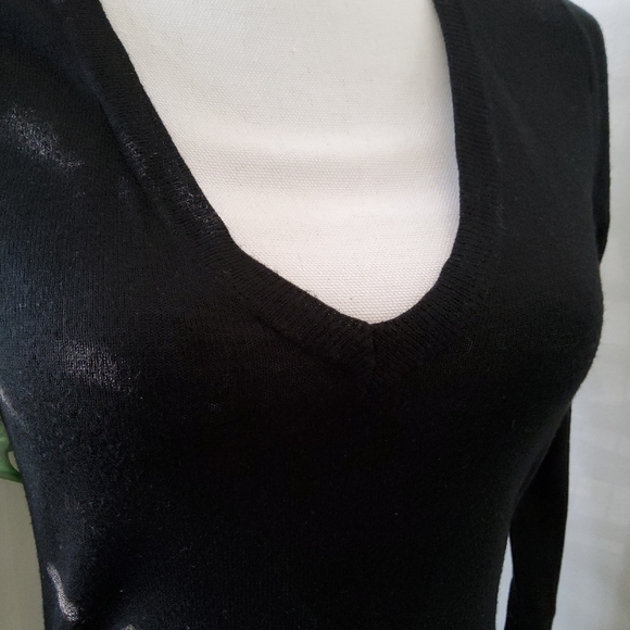 Babakul Classic Black V-Neck Sweater - Picture 5 of 9